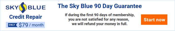 Sky Blue Credit Repair banner ad
