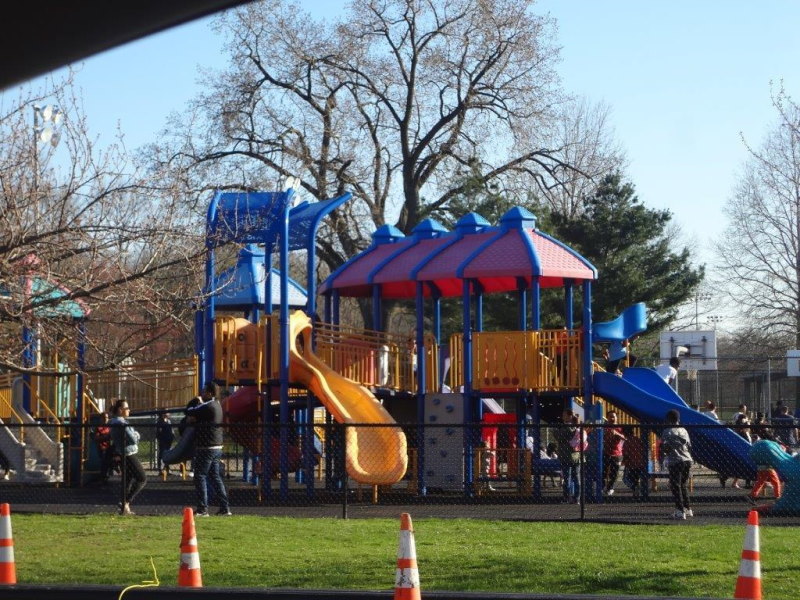 Children's playing area t Votee Park in New Jersey