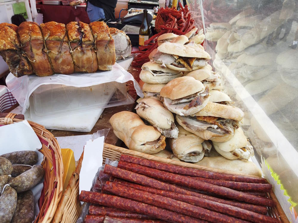 Image of street food in Rome