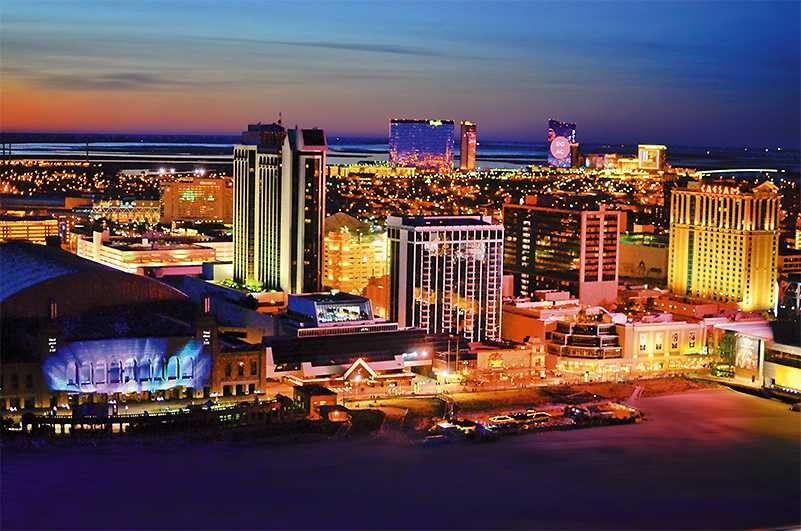 Beautiful Top View of Atlantic City