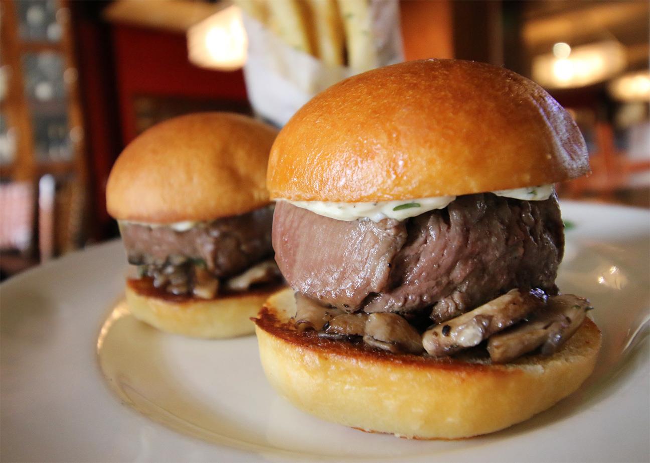 Photo of a steak burger from The Capital Grille in Bergen County, NJ.