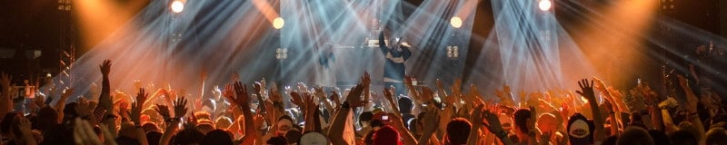 Image of Fans at a Concert at Caesars Atlantic City in NJ