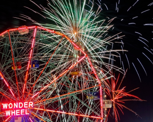 Deno's Wonder Wheel Coney Island Boardwalk NY