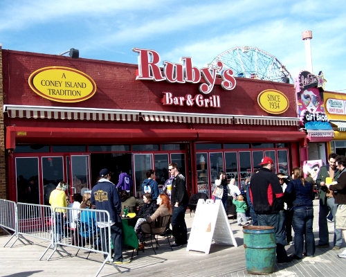 Rubys Bar and Grill Coney Island Boardwalk NY