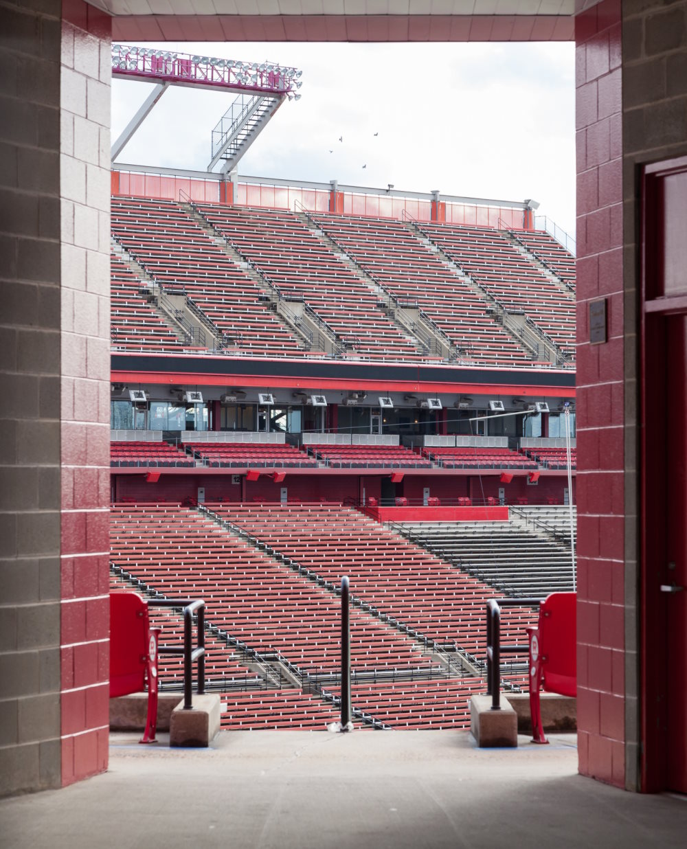 Image of an empty Rutgers football stadium