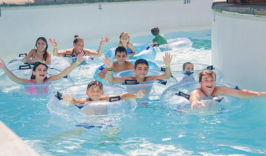 Imageof kids tubing at the Thundering Surf Water Park in LBI, NJ
