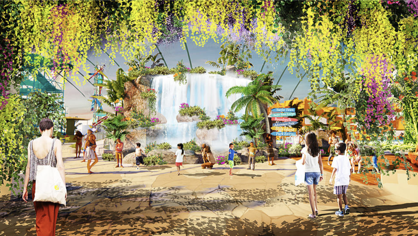 Future Waterfall at the Water Park