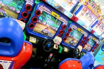 Image of arcade games at a child's birthday party in NJ