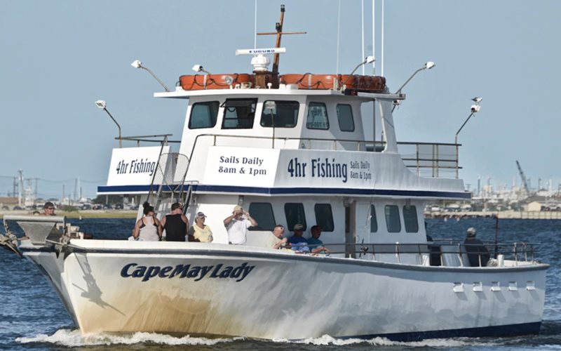 Cape May Lady fishing party boats in Cape May County New Jersey