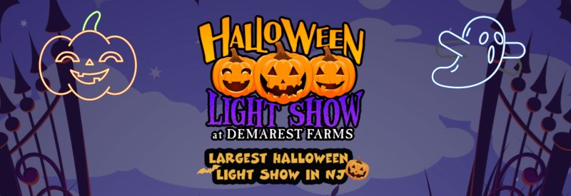 Halloween Light Show at Demarest Farms Halloween Attractions in NJ