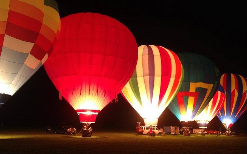 hot air balloon rides nj