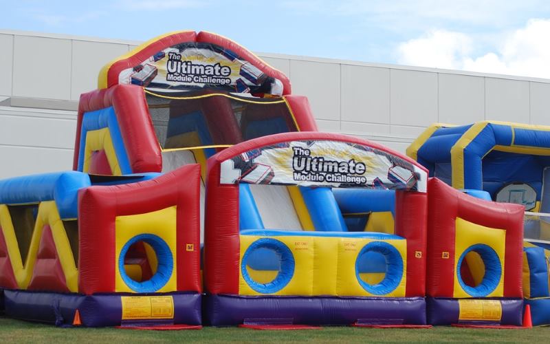Image of a bounce house in New Jersey