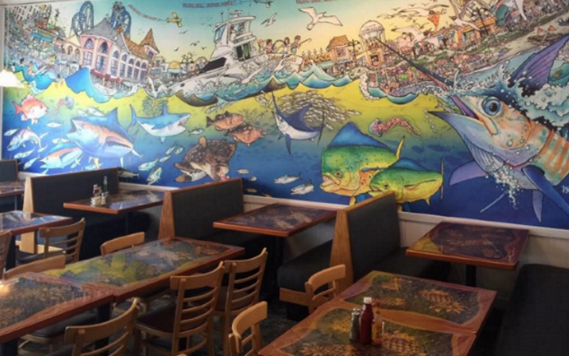 Ocean City Boardwalk Seafood Restaurant Island Grill!