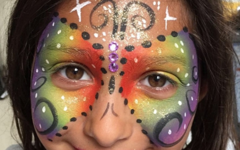 Butterfly Face Painting in NJ