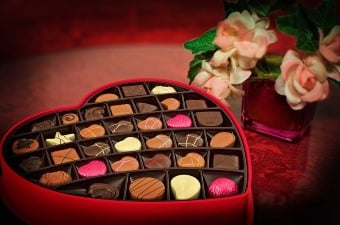 Lovely box of chocolates in a heart shaped box. A great gift for the Valentine's holiday season