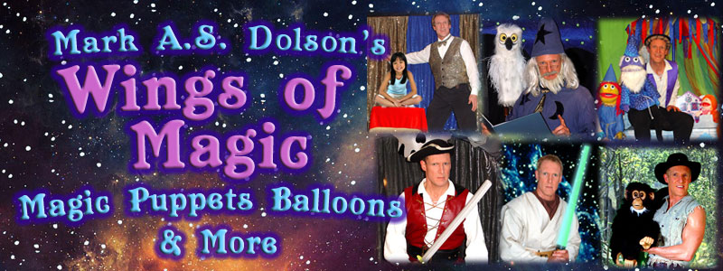 Mark A.S. Dolson School Party entertainer in NJ Wings of Magic