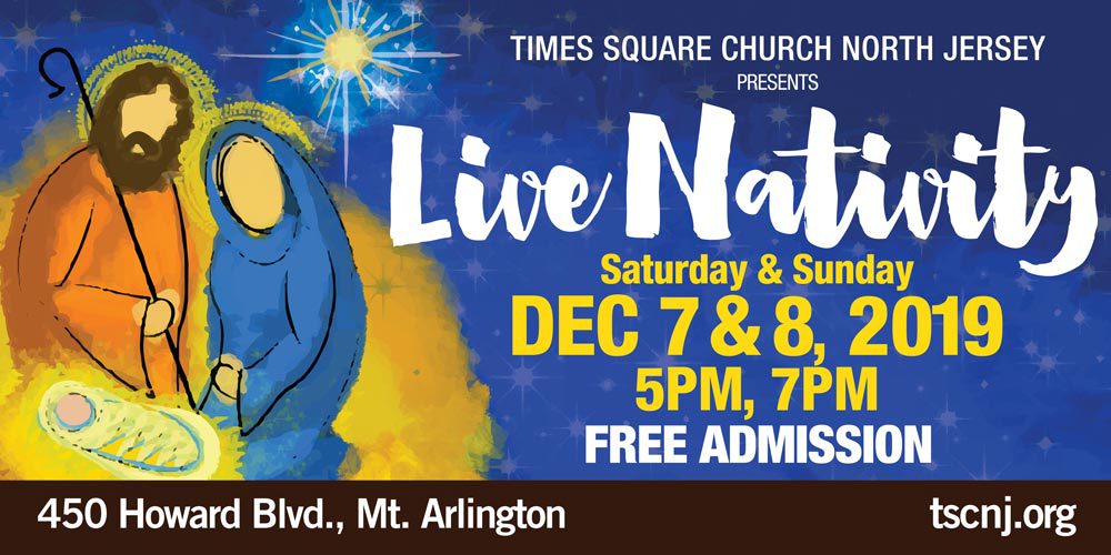 Times Square Church, Christmas Events in NJ, in Mount Arlington, Morris
